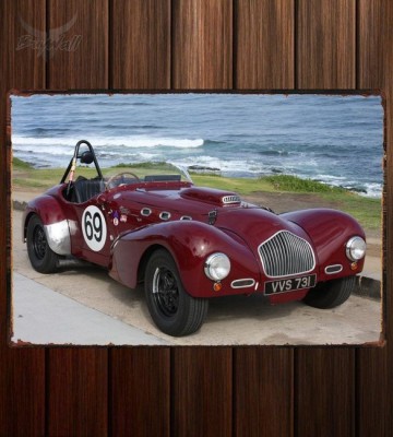 Металлическая табличка Allard K2 Roadster Race Car